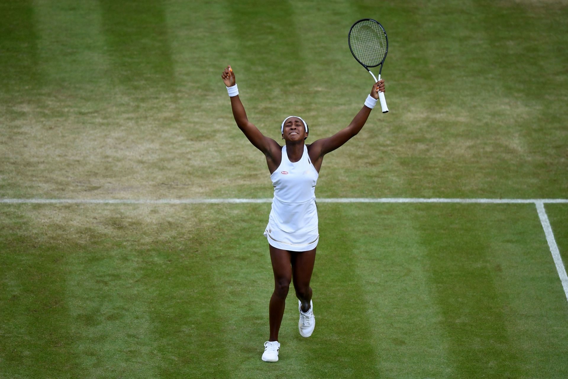 Coco Gauff at the 2019 Wimbledon. (Source: Getty)